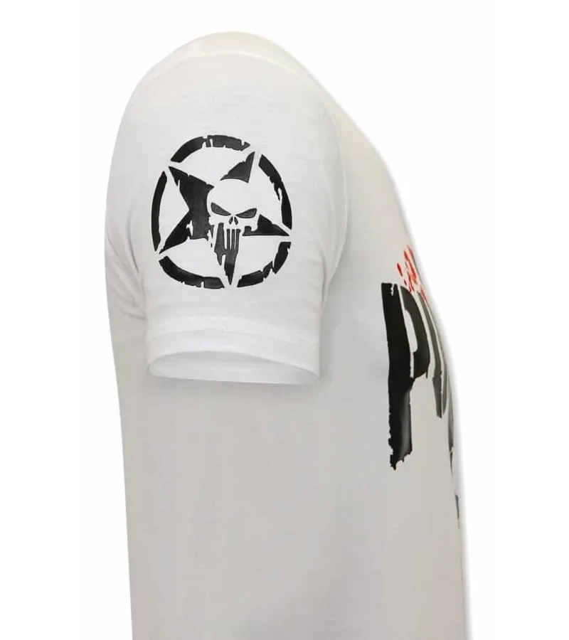 PUNISHER CAMISETAS HOMBRE  BLANCO